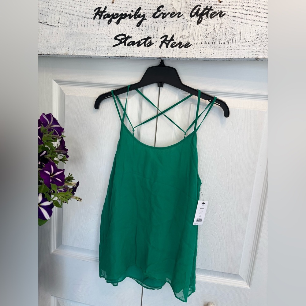 Joie Emerald Green Strappy Camisole - Women’s Medium - New With Tags
